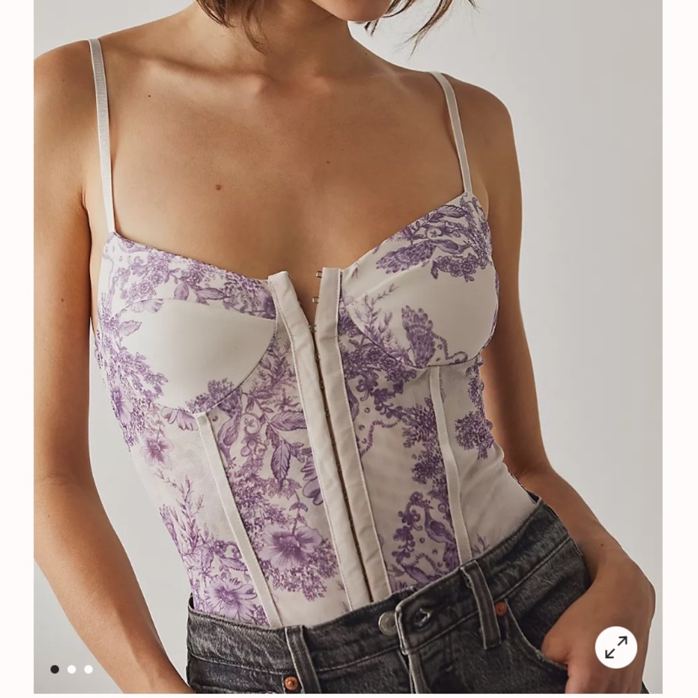 NWOT free people night rhythm bodysuit - Picture 1 of 8